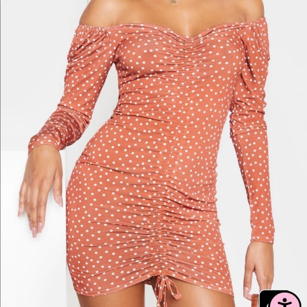 Polka Dot Bodycon Dress